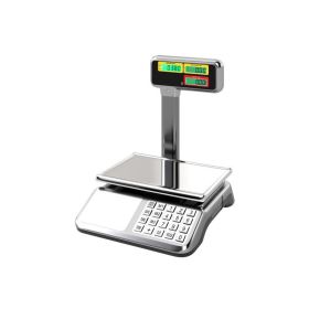 Commercial Food Scale with Digital Display (Color: As pic show, Capacity: 88lb)