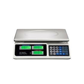 Commercial Food Scale with Digital Display (Color: As pic show, Capacity: 66lb)
